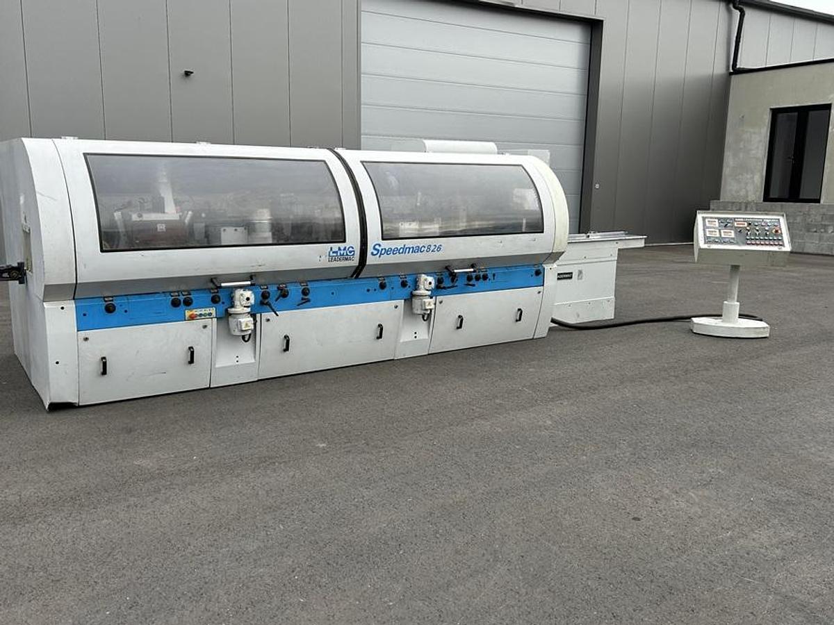 Used Moulurière Leadermac Speedmac 826 + Empileur Sheitek
