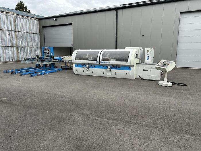 Used Moulurière Leadermac Speedmac 826 + Empileur Sheitek