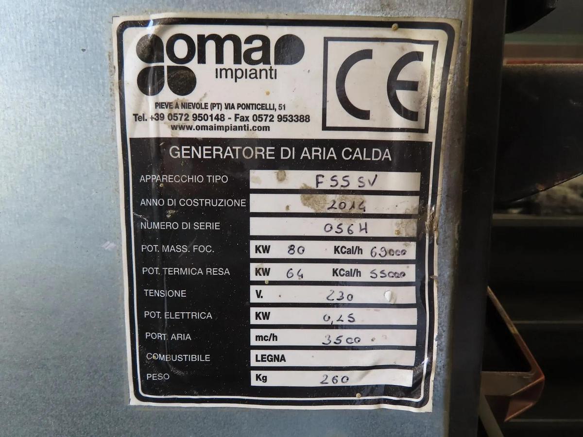 Used Générateur d'air chaud OMA F55SV