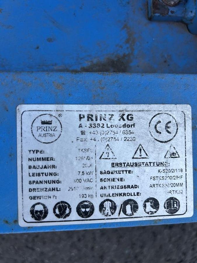 Used Tronçonneuse à paquet PRINZ