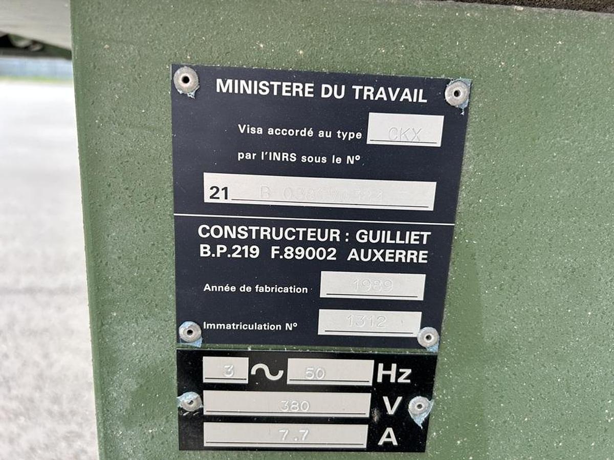 Used Dégauchisseuse GUILLIET CKX