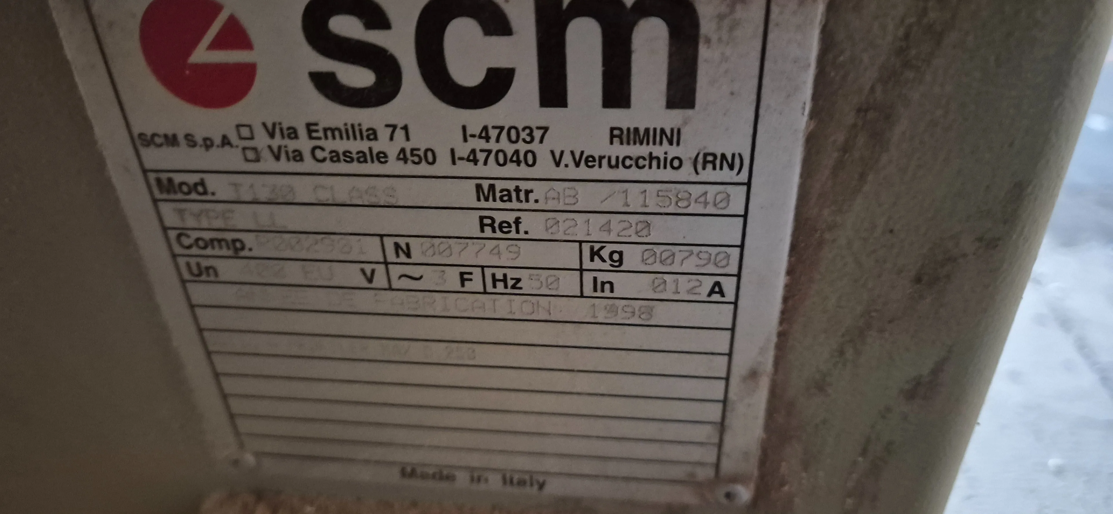 Used Toupie SCM T130 CLASS