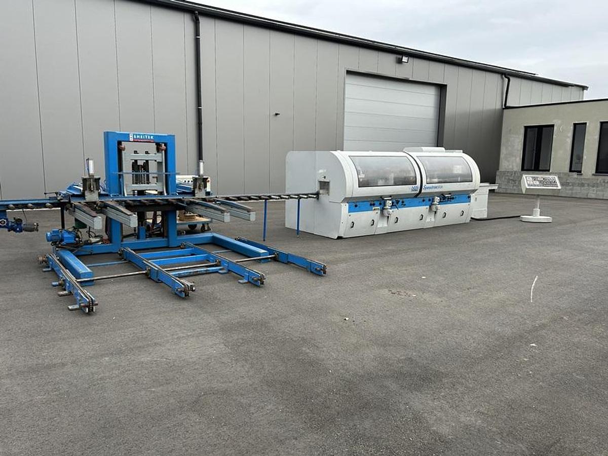 Used Moulurière Leadermac Speedmac 826 + Empileur Sheitek