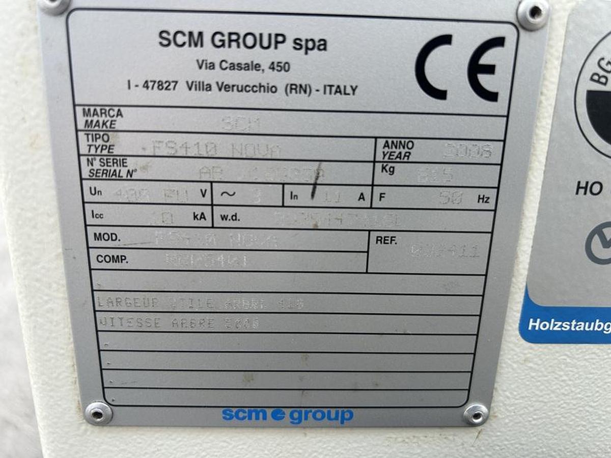 Used Raboteuse Dégauchisseuse SCM FS410NOVA