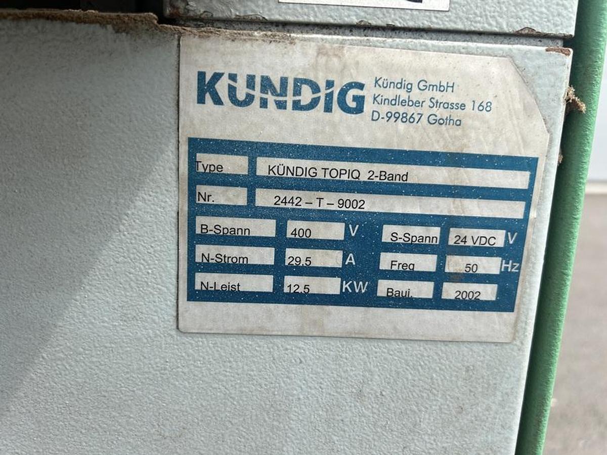 Used Ponceuse large bande KUNDIG TOPIQ 1100