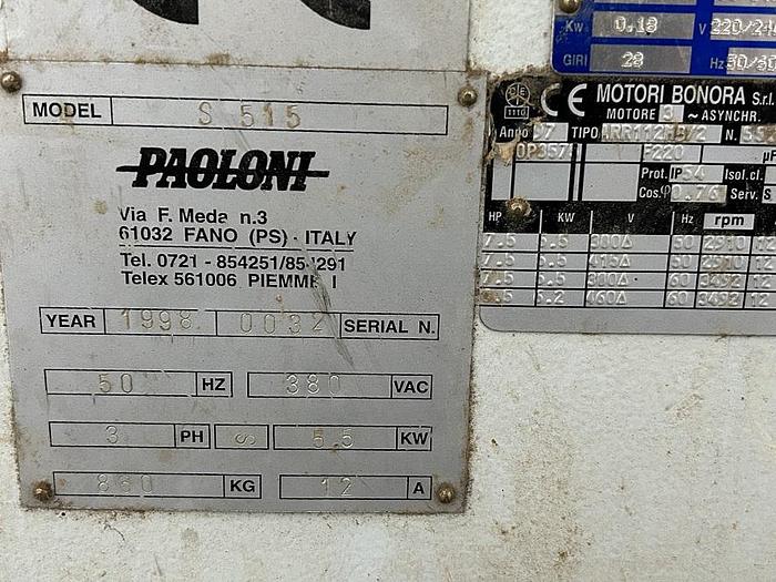 Utilisé Raboteuse Paolini S515