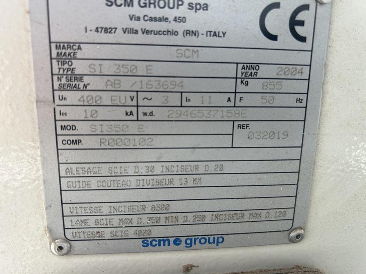 Used Scie à format SCM SI 350E