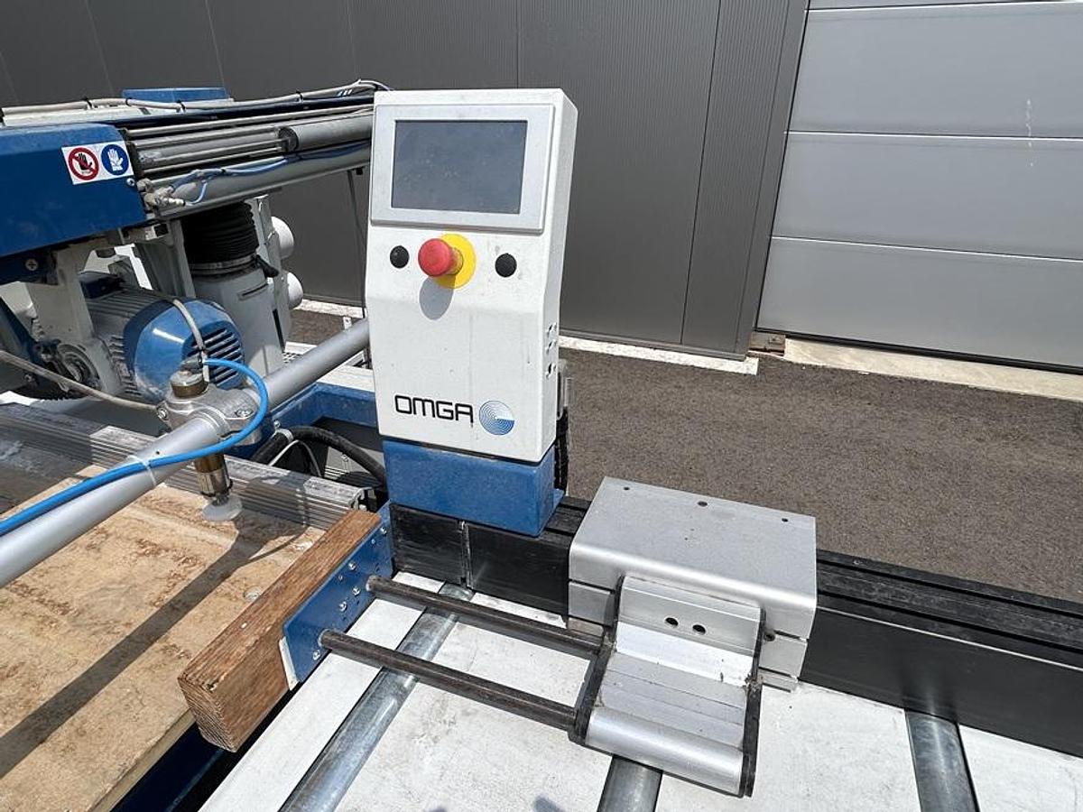 Used Scie radiale OMGA 1350/7 + Buttée FP6700DX