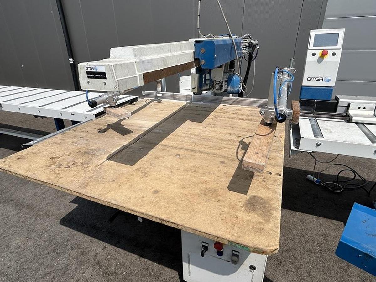 Used Scie radiale OMGA 1350/7 + Buttée FP6700DX