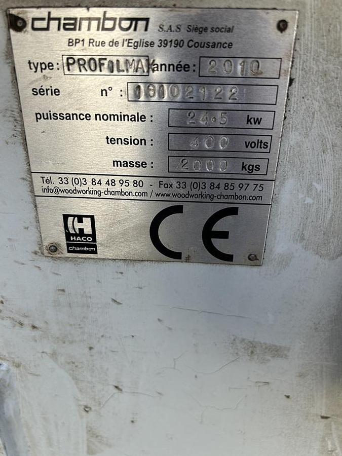 Used Moulurière HACO CHAMBON PROFILMAX