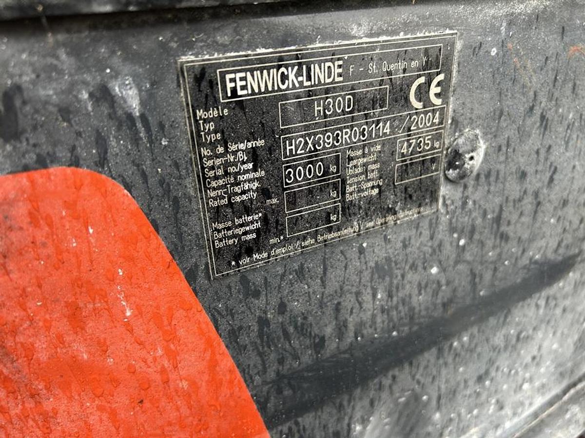 Used Chariot élévateur LINDE FENWICK HD30