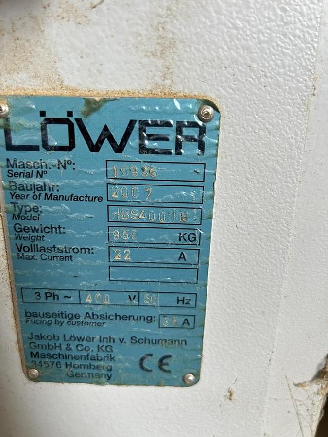 Used Ponceuse LOWER HBS400UB pour charpente