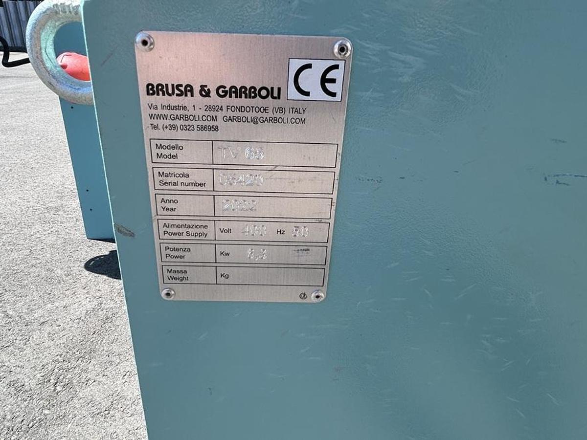 Used Arrondisseuse BRUSA GARBOLI TV65 + chargeur automatique CUV