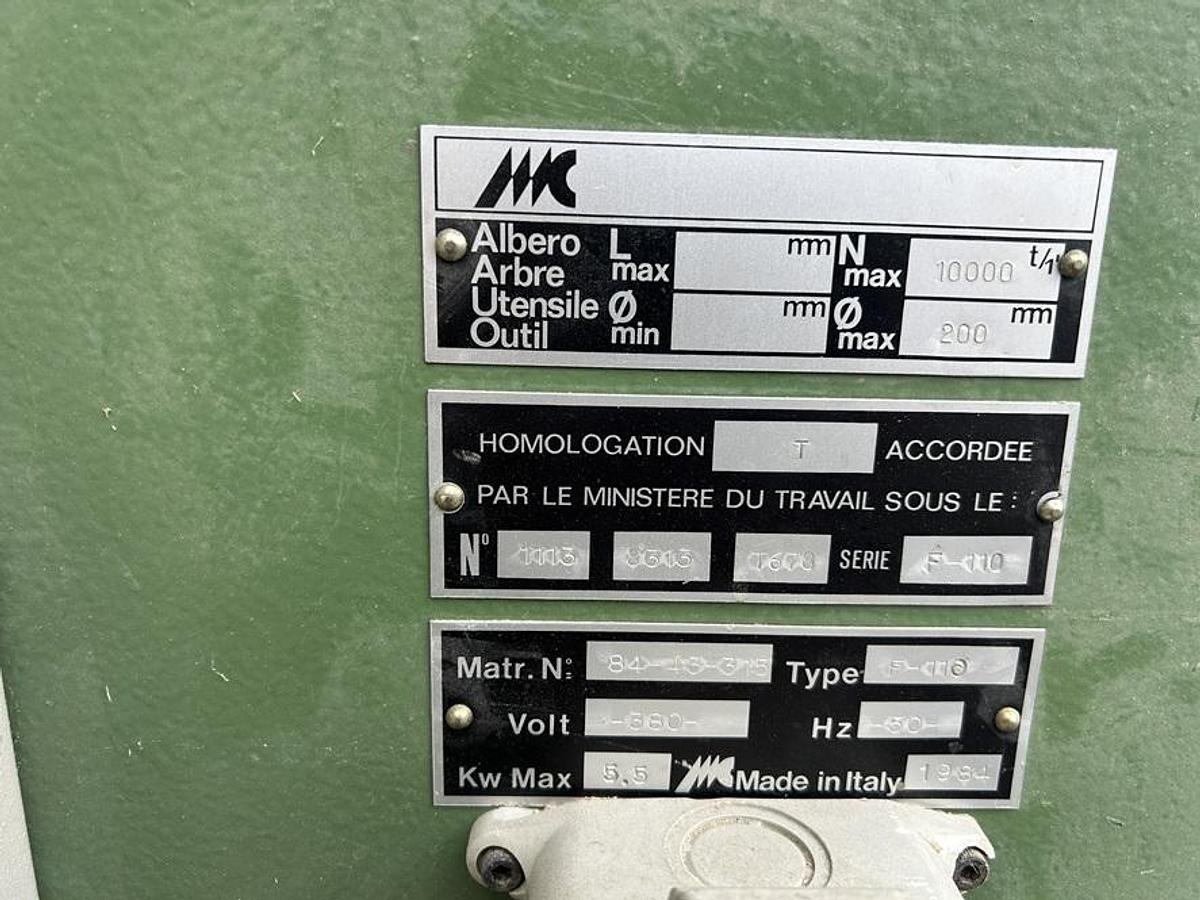 Used Toupie CASADEI F110