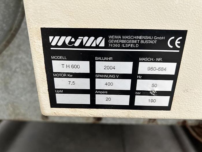 Utilisé Presse à briquettes WEIMA TH600