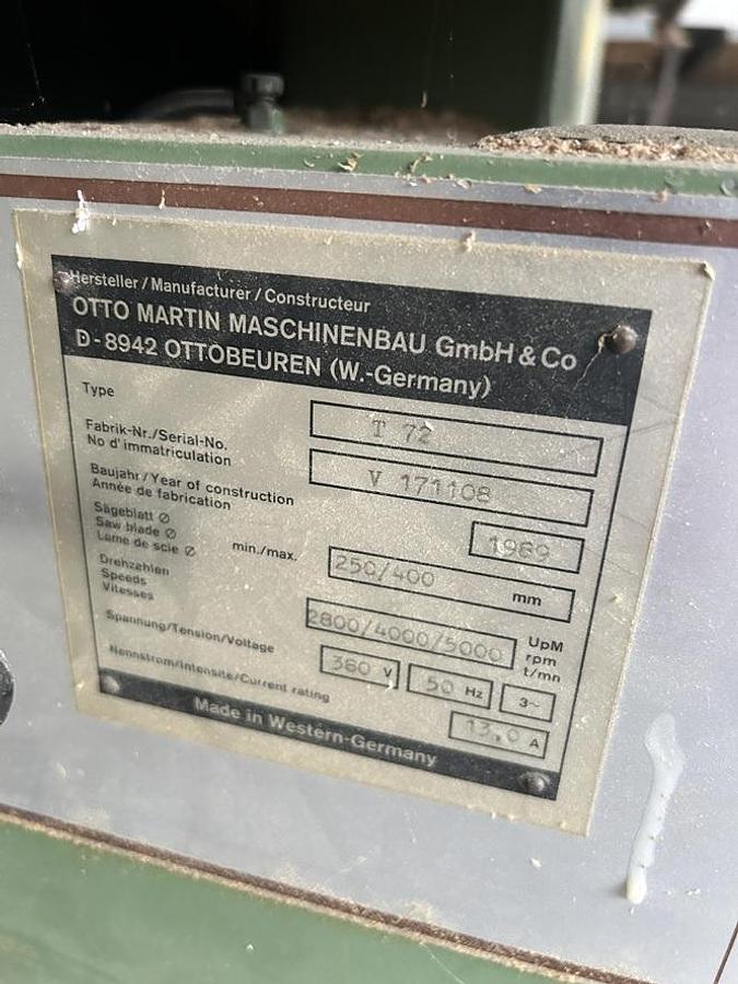 Used Scie à format Martin T72