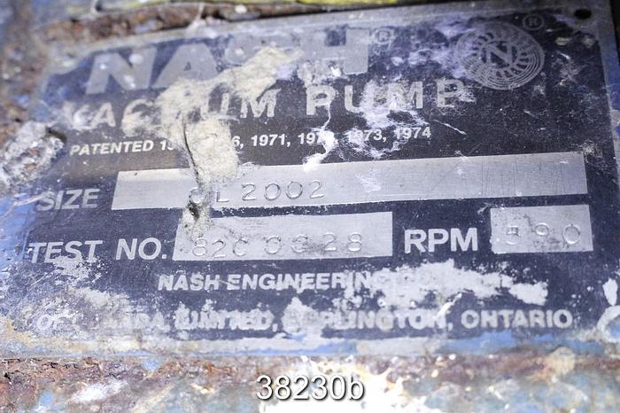 Used Nash CL2002 Vacuum Pump, Iron #38230