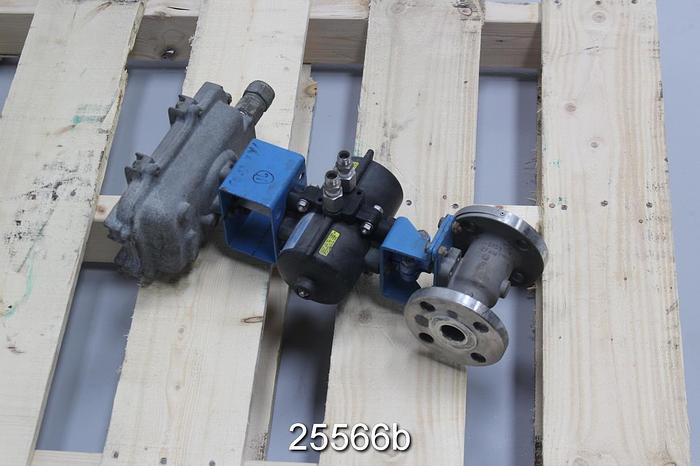 Used Neles Jamesbury 1" Air Operated Ball Valve, 5150313600TT #25566