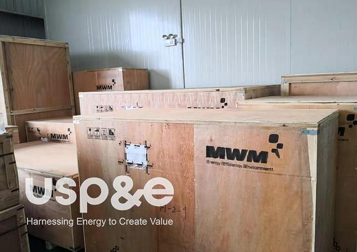 Used 4.3 MW 2015 New MWM TCG2032V16 Natural Gas Generator Set
