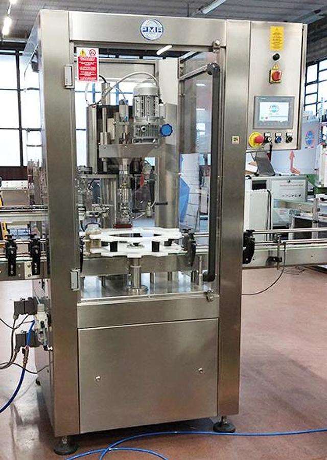 Linea automatica per tappatura ed etichettatura barattoli - MCE