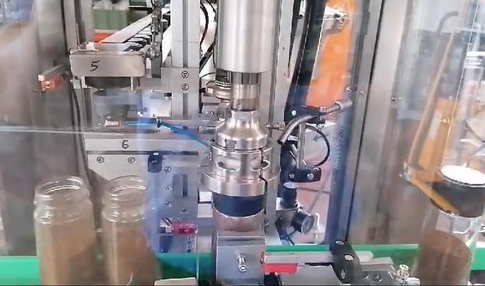 Linea di soffiatura, riempimento, tappatura con sigillo per caffè istantaneo - RTS2U