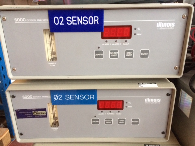 Used ILLINOIS 6000 OXYGEN ANALYZER