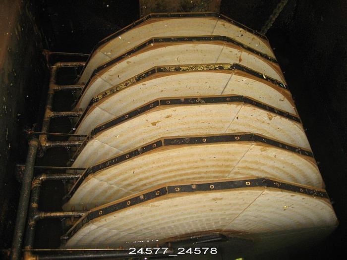 Used Aqua Aerobic ADP-6E Aqua Disk Filter, 6 Disk Fabric Media With Controller, Valves, Thickened Slurry Pump And Air Compressor. #24578