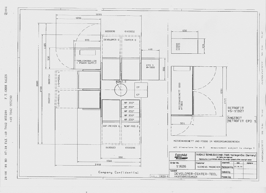 Used Complete photolitographic line FALCON