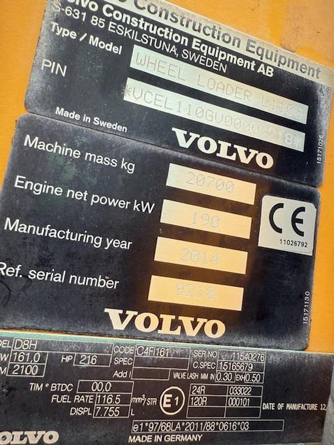 Gebraucht 2014 Volvo L110G