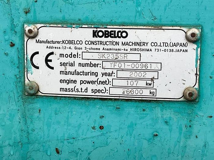 Gebraucht 2002 Kobelco SK235 SR