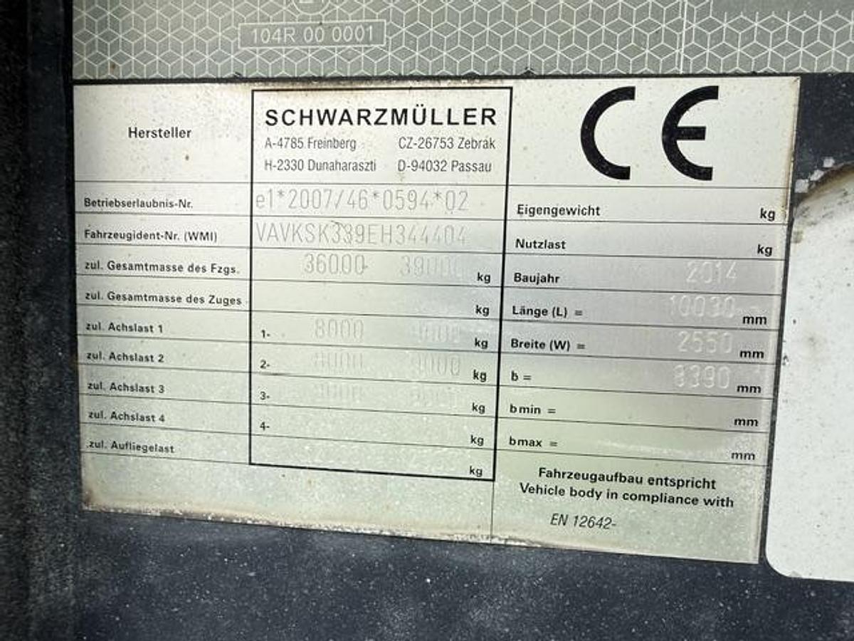 Gebraucht 2014 Schwarzmüller SK K10VLN3 3-Achs-Kippauflieger