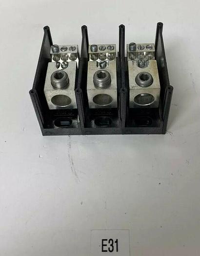 Used GOULD SHAWMUT 67663 3P 600V POWER DISTRIBUTION BLOCK Warranty Fast Shipping