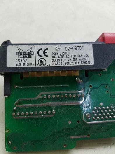 Used D2-08TD1 DISCRETE OUTPUT MODULE AUTOMATION DIRECT