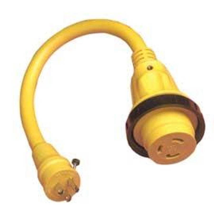 Twist Lock Adapter - 30 Amp To 15 Amp - 125v