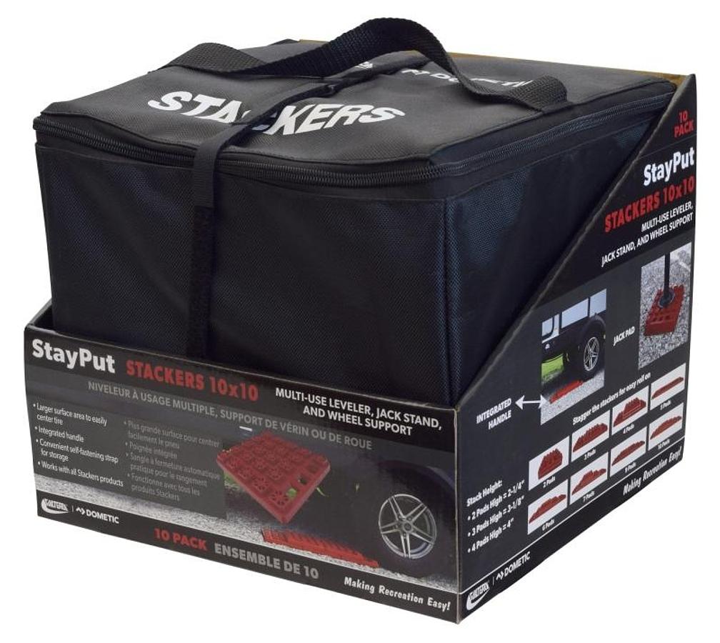 Stayput Stackers, 10 X 10, 10 Pack W/bag