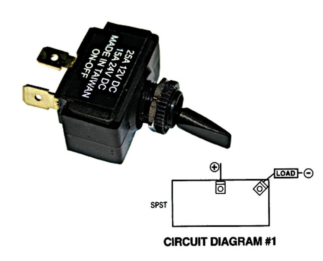 Toggle Switch Off On 15 Amp