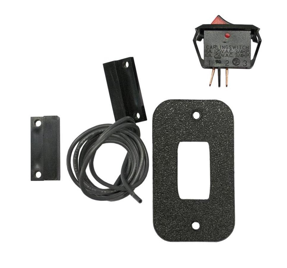 Small Rectangular Magnetic Door Switch & Power Switch Kit (open)