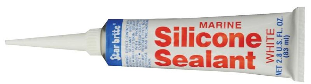 Silicone Sealant, 2.8 Oz. Tube - White