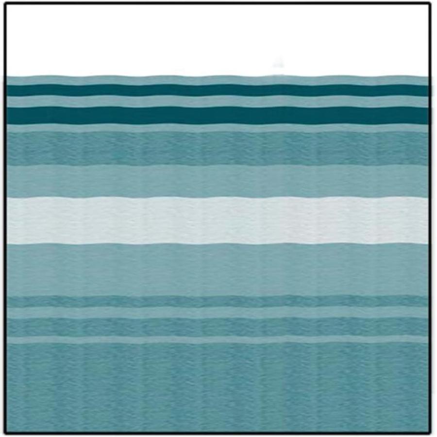 Universal Replacement Fabric 15' 2" Teal Dune Stripe White Weatherguard