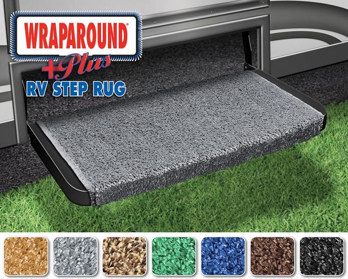 20" Wraparound + Plus Rv Step Rug - Stone Gray