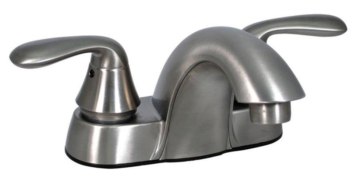 Faucet - Lavatory Hybrid 4" Hi Arc Spout Lever Handles Brushed Nickel
