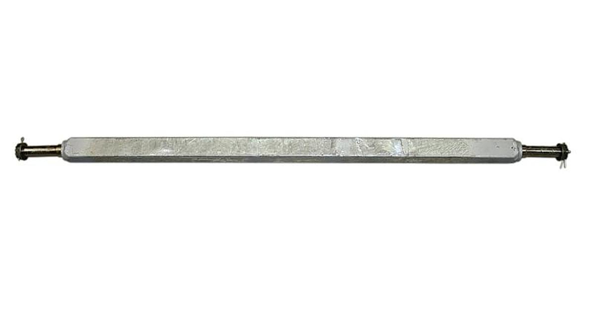 Axle 2000 Lb 2 Inch Square 54 Inch Approx. Overall Length - Galvanized - Hub Face 49 Inch