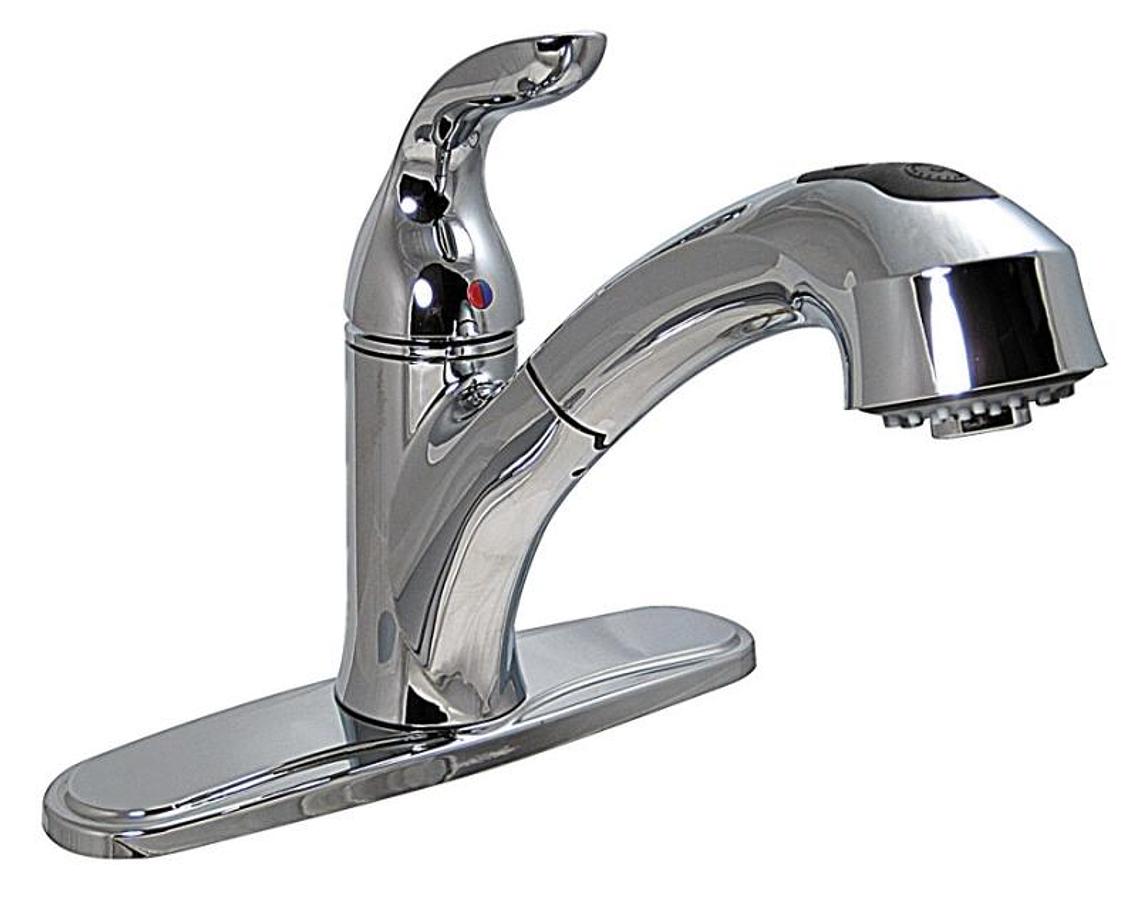 Faucet - Kitchen Hybrid 8" With Pull Out Spray - Chrome