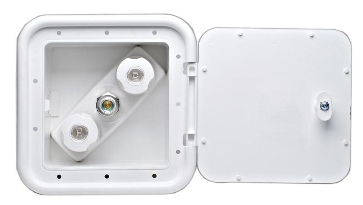 Spray Port Outlet Box - White