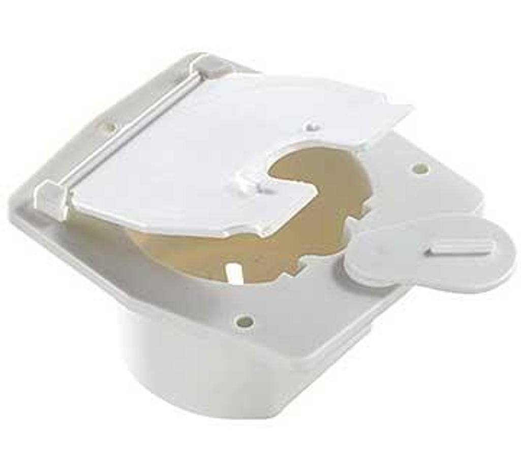 Basic Cable Hatch Flat Sided - Polar White