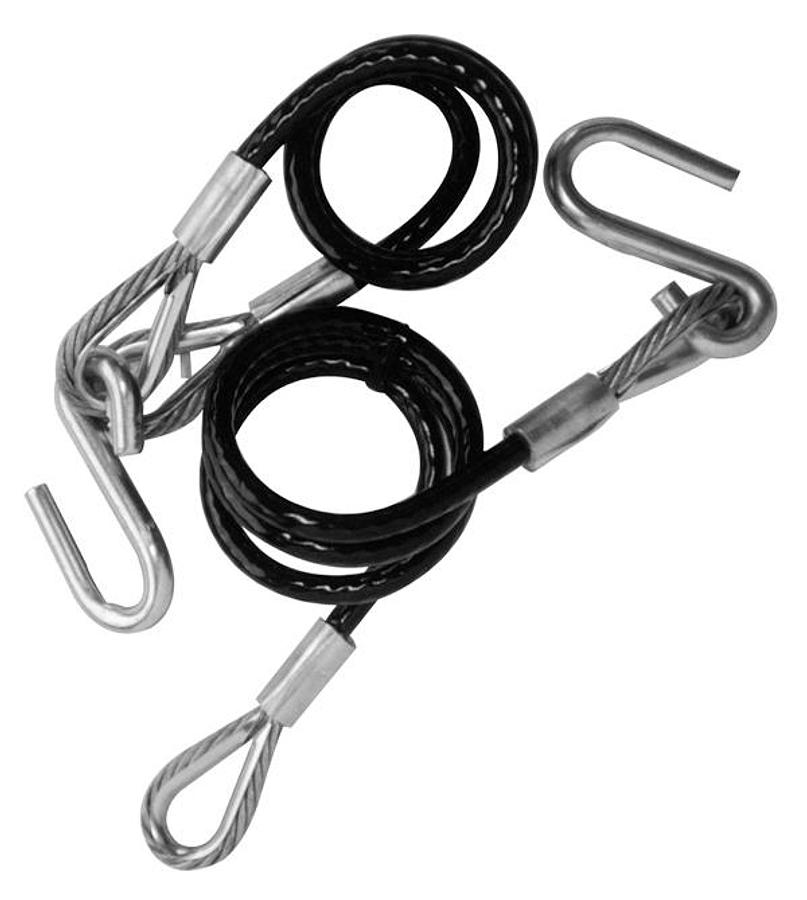 Safety Cable - Class 4  7,000 Lb. - 36" Long, Pair Black Vinyl