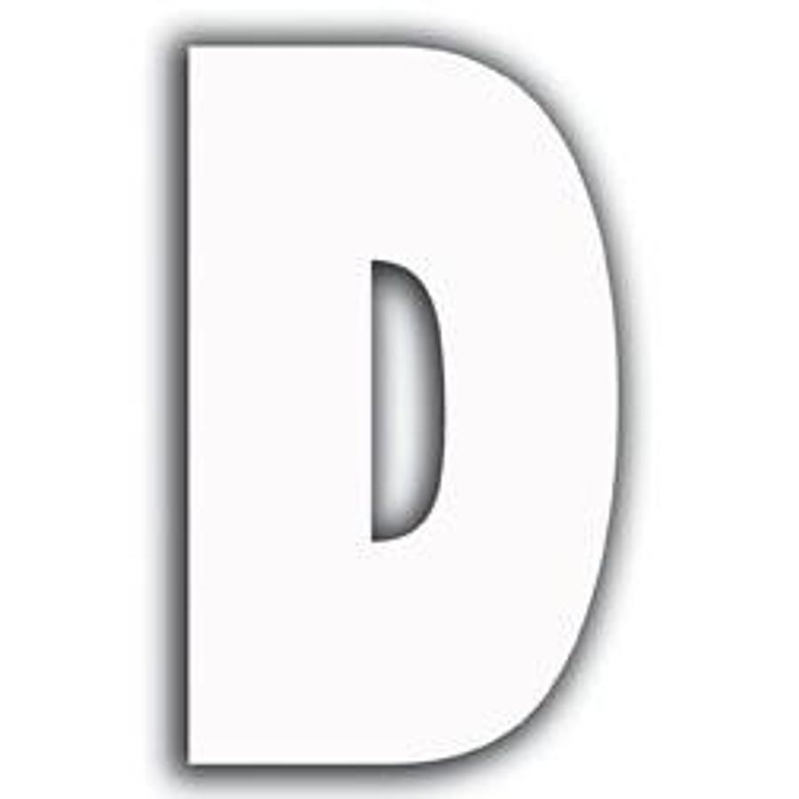 White Letter - D