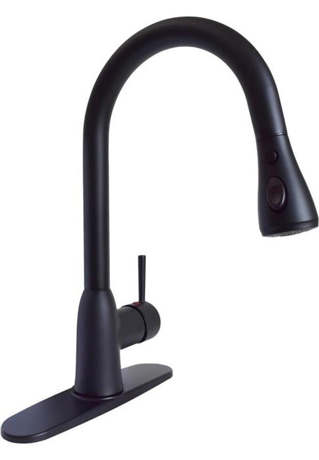 Pulldown Kitchen Faucet, Matte Black