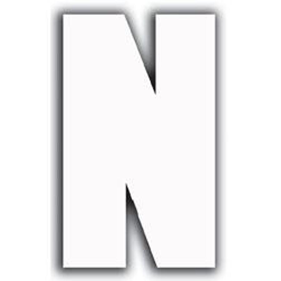 White Letter - N