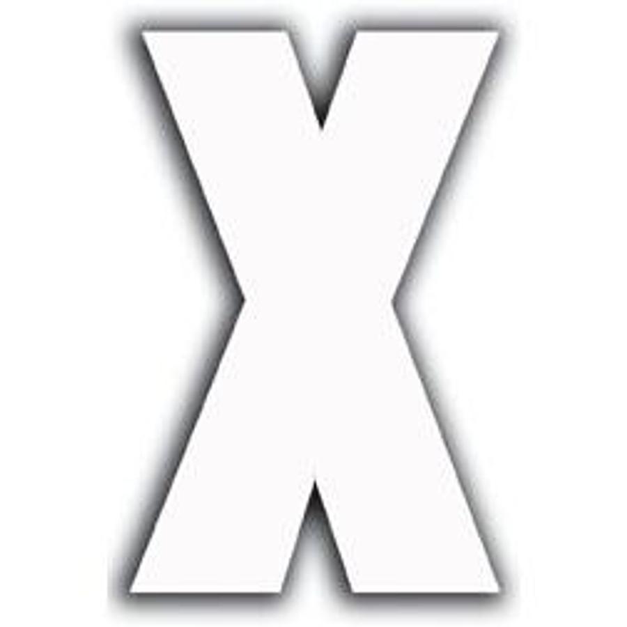 White Letter - X